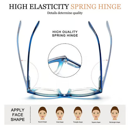 Decorative Anti Blue Light Glasses Set 4 Pairs Oprah Style Unisex