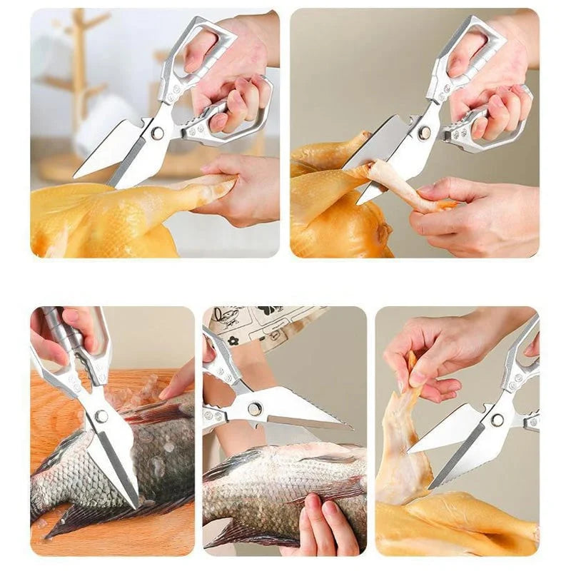 Heavy-Duty Dishwasher-Safe Kitchen Shears for Poultry and Herbs