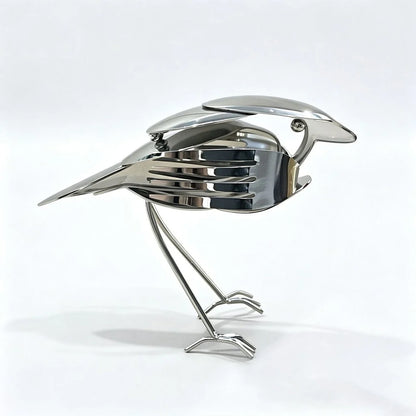 Hands-On Handcrafted Scrap Metal Robin – Art Decor for Creative Play