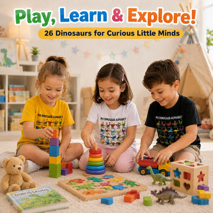 Purpose-Built Kids Dinosaur Alphabet Tee for Everyday Use