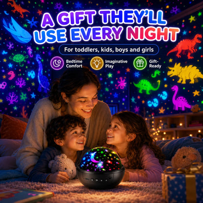 Decorative Kids Star Projector Night Light – 93 Effects, 3 Films