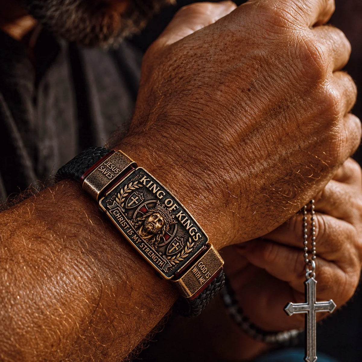 Distinctive King of Kings Faith Bracelet – Adjustable Christian