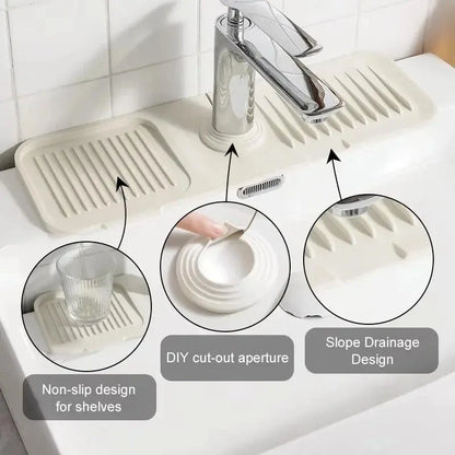 Easy-Care Faucet Guard & Draining Mat for Routine Upkeep