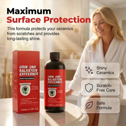 Easy-Care Heavy-Duty Toilet Cleaner Melts Away Years of Urine Scale &