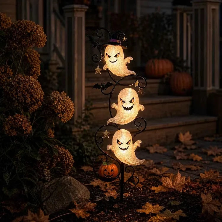Outdoor Solar Little Ghost Garden Stake Light for Garden Display