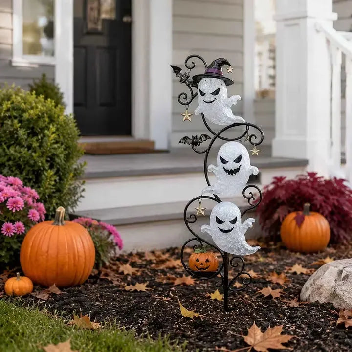 Outdoor Solar Little Ghost Garden Stake Light for Garden Display