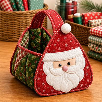 Quilted Character Carry Basket for Handmade Storage