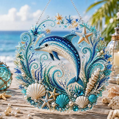 Hands-On Ocean Pearl Art DIY Hanging Ornament Kit for Creative Play