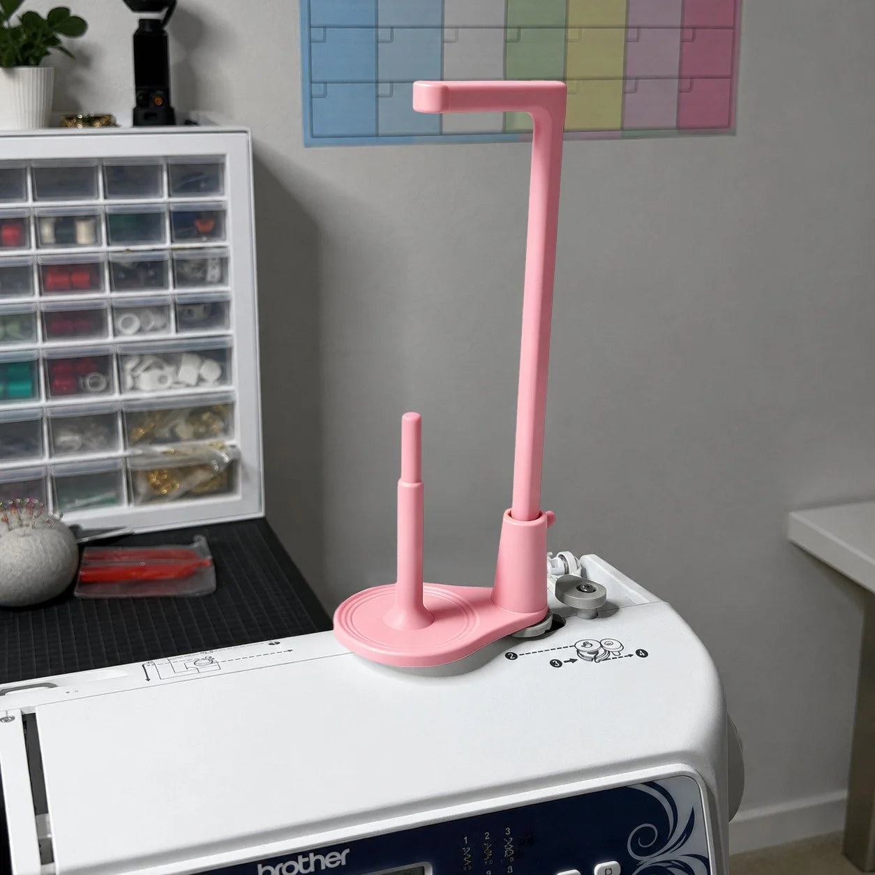 Large-Capacity Thread Spool Stand for Most US Sewing Machines