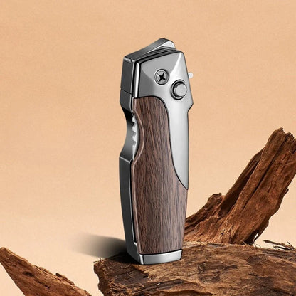 Folding Tactical Knife with Integrated Lighter