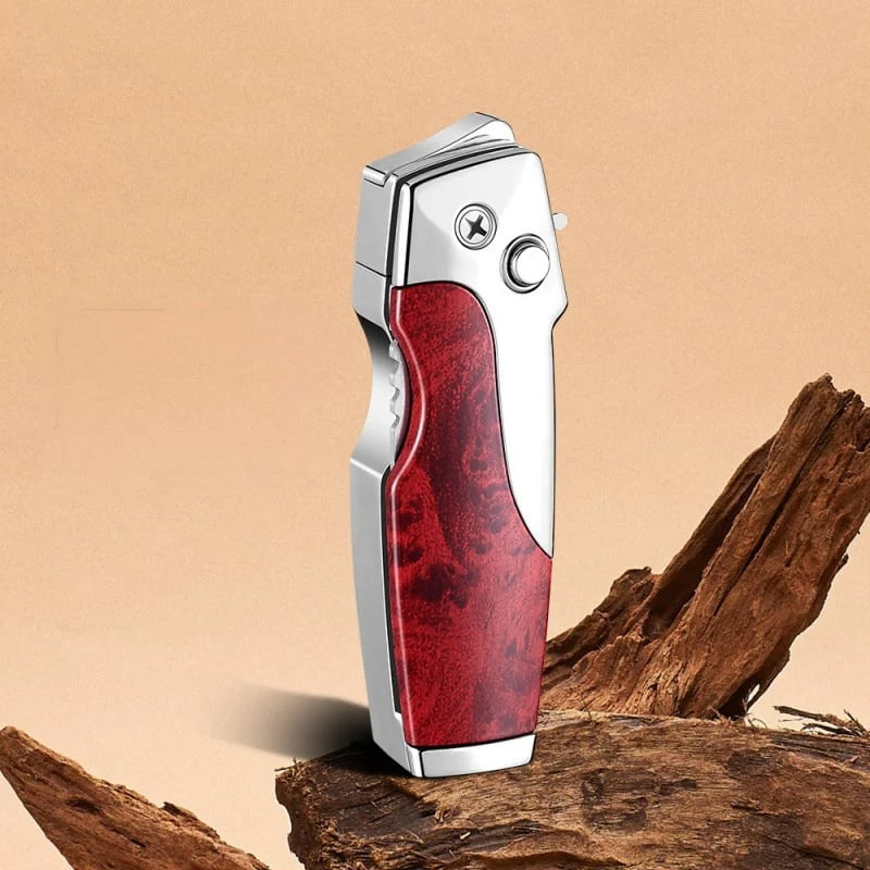 Folding Tactical Knife with Integrated Lighter