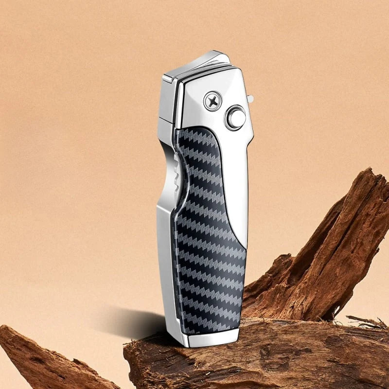 Folding Tactical Knife with Integrated Lighter