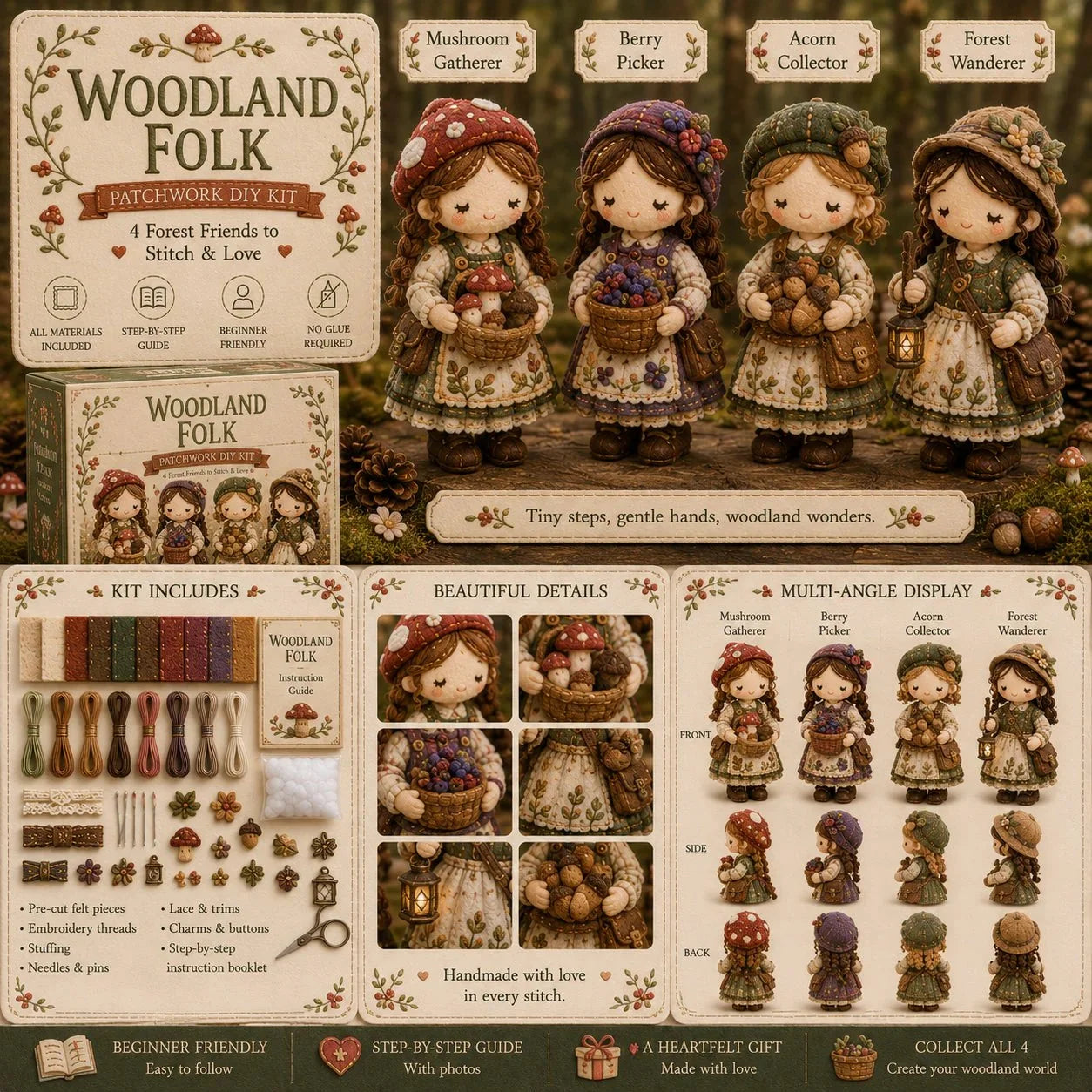 Hands-On Tiny Worlds Collection – Patchwork DIY Kit