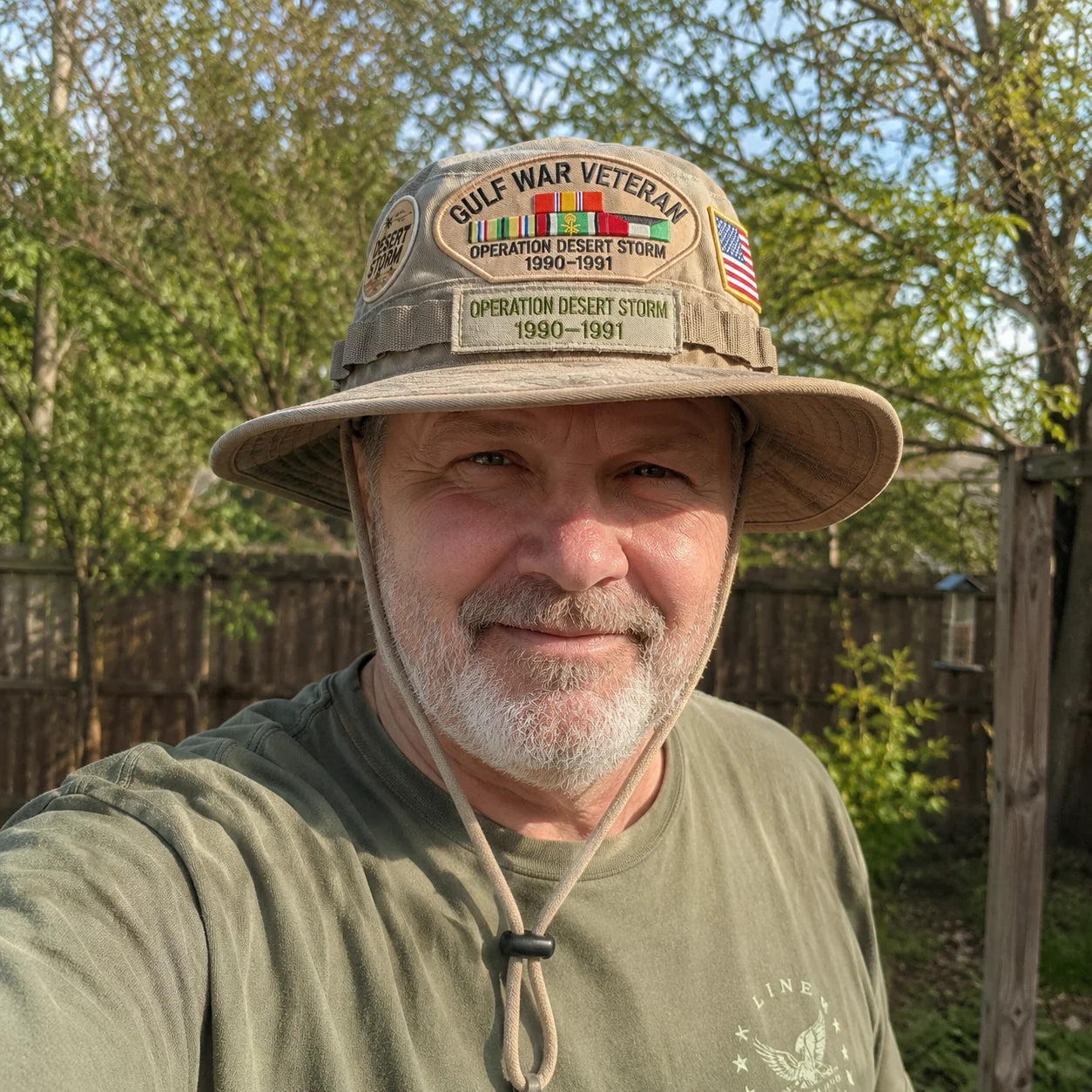 Distinctive Gulf War Veteran Desert Storm Tribute Boonie