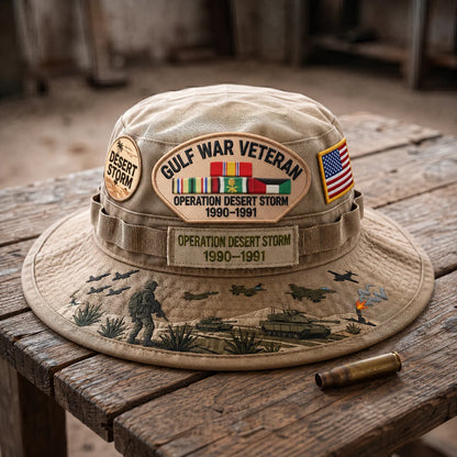 Distinctive Gulf War Veteran Desert Storm Tribute Boonie