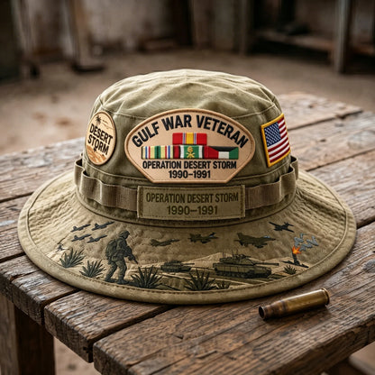 Distinctive Gulf War Veteran Desert Storm Tribute Boonie
