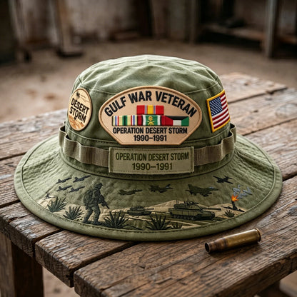 Distinctive Gulf War Veteran Desert Storm Tribute Boonie