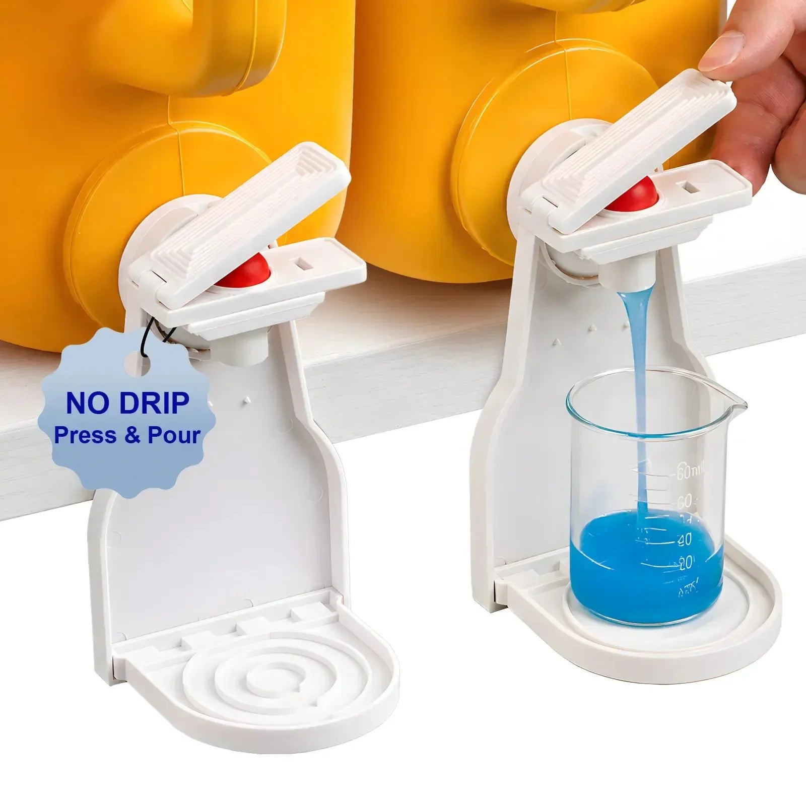 Space-Saving Laundry Detergent Dispenser Cup Holder for Tidy Storage