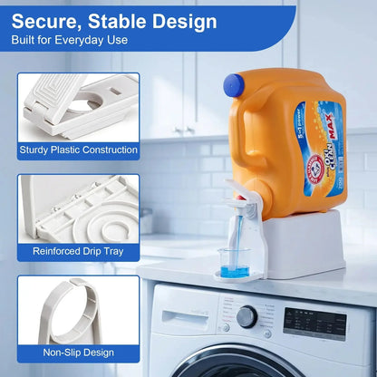 Space-Saving Laundry Detergent Dispenser Cup Holder for Tidy Storage