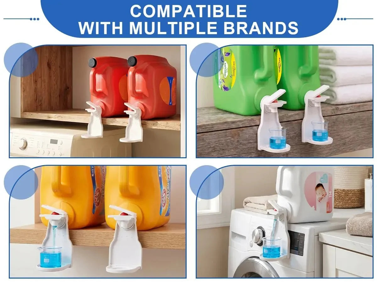Space-Saving Laundry Detergent Dispenser Cup Holder for Tidy Storage