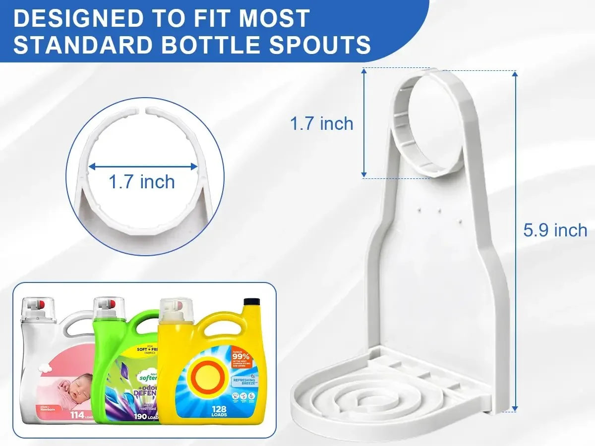 Space-Saving Laundry Detergent Dispenser Cup Holder for Tidy Storage