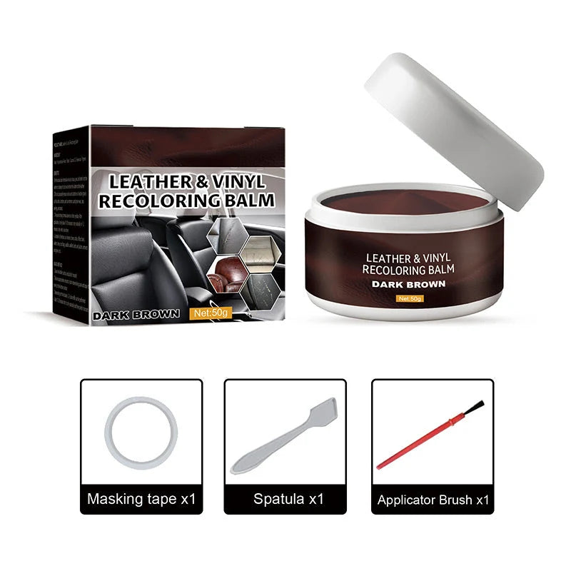 Purpose-Built Leather Repair Paste – Fills scratches & scuffs