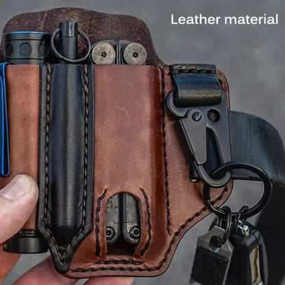 Space-Saving Leather tool belt pouch – multifunctional