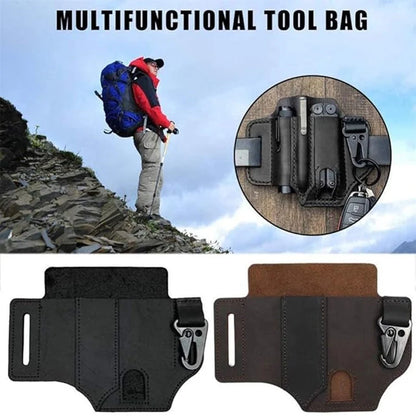 Space-Saving Leather tool belt pouch – multifunctional