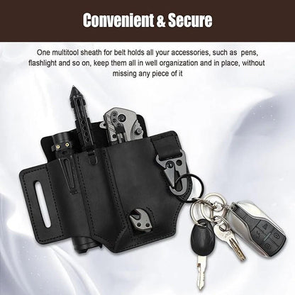 Space-Saving Leather tool belt pouch – multifunctional