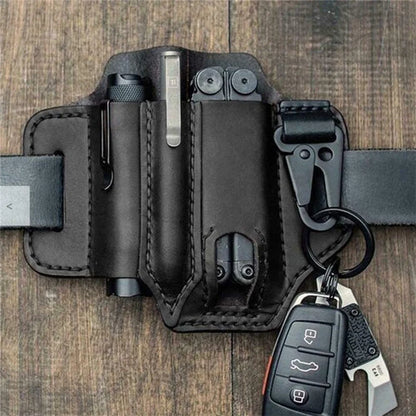 Space-Saving Leather tool belt pouch – multifunctional