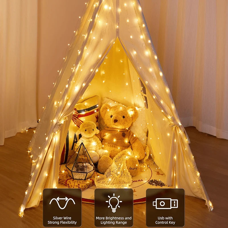 Decorative Remote-Control Led Curtain Light for Focused Lighting