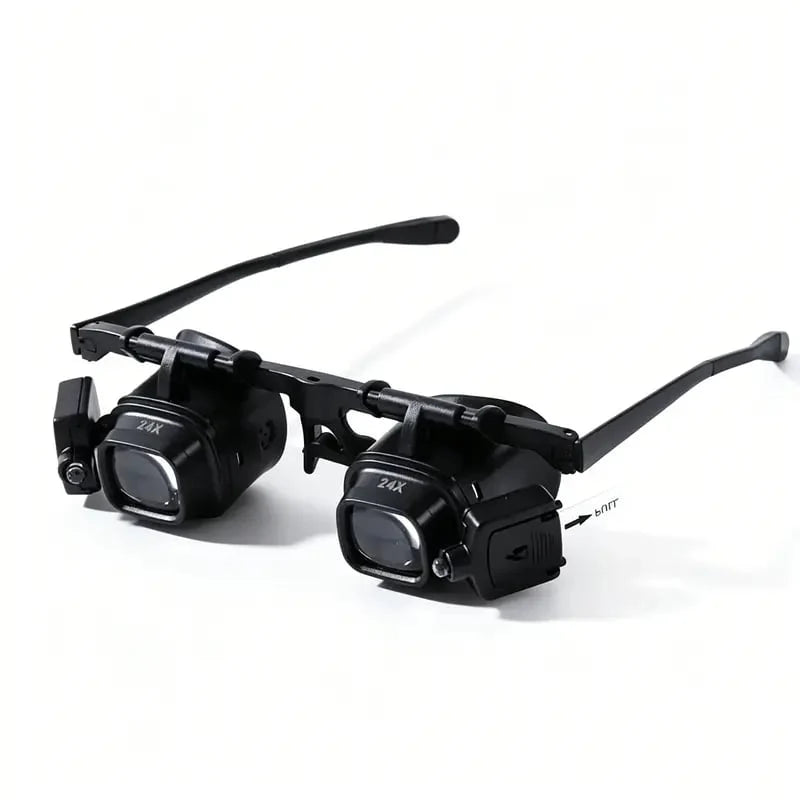 Decorative Head-Mounted Magnifier with LED Light for Focused Lighting