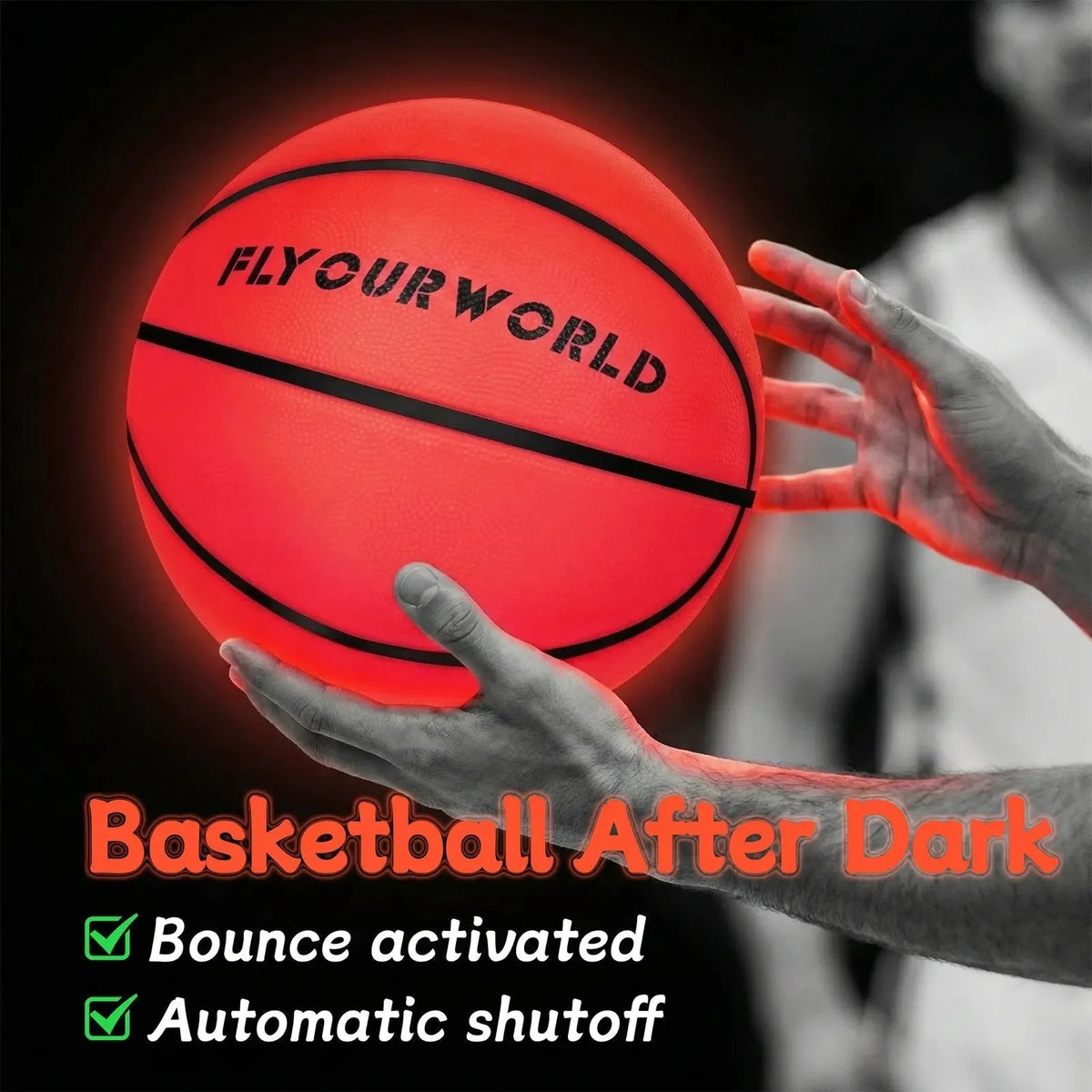 Illuminated Basketball That Glows with Every Bounce