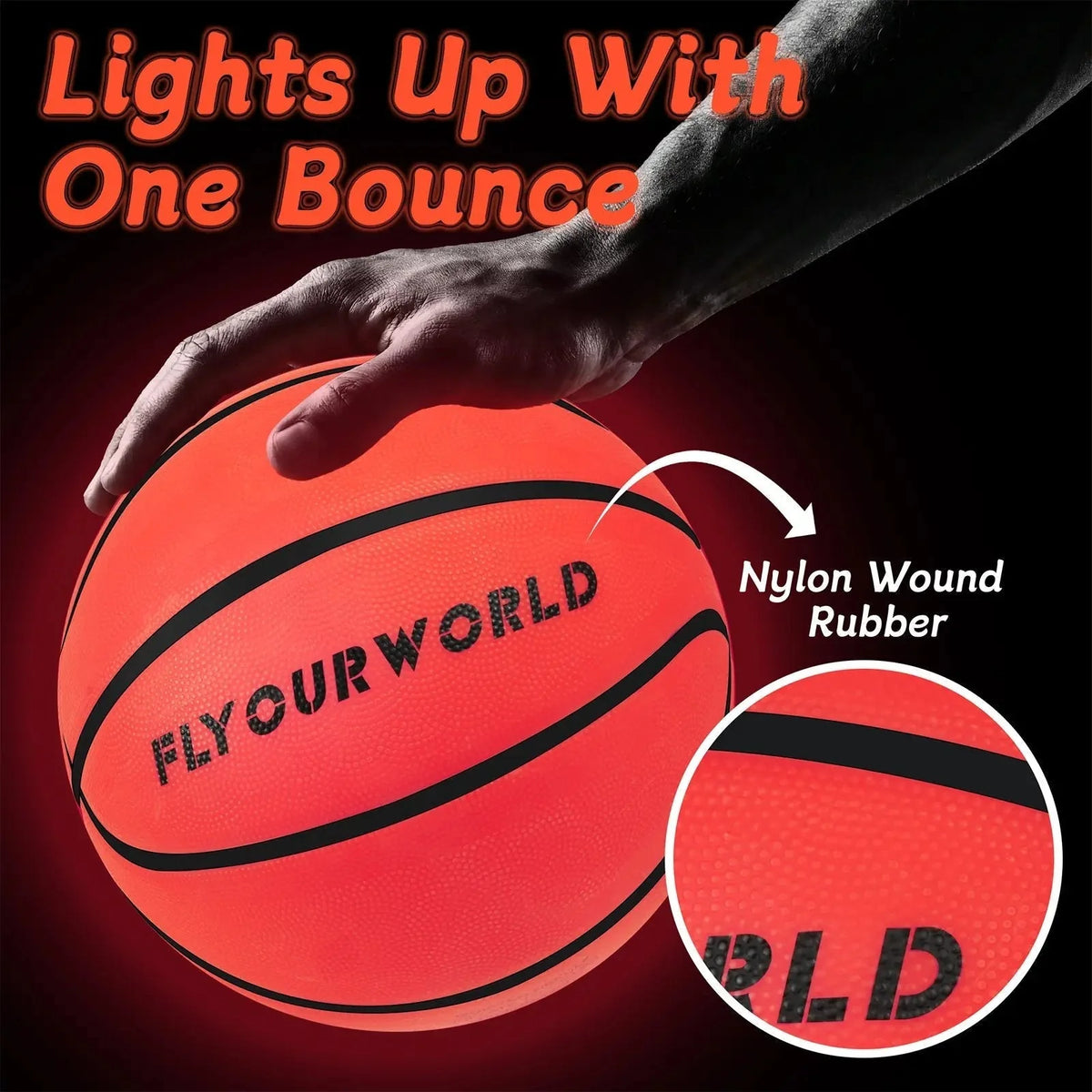 Illuminated Basketball That Glows with Every Bounce