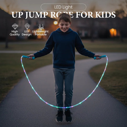 Convenient LED Light-Up Jump Rope for Kids for Everyday Setup