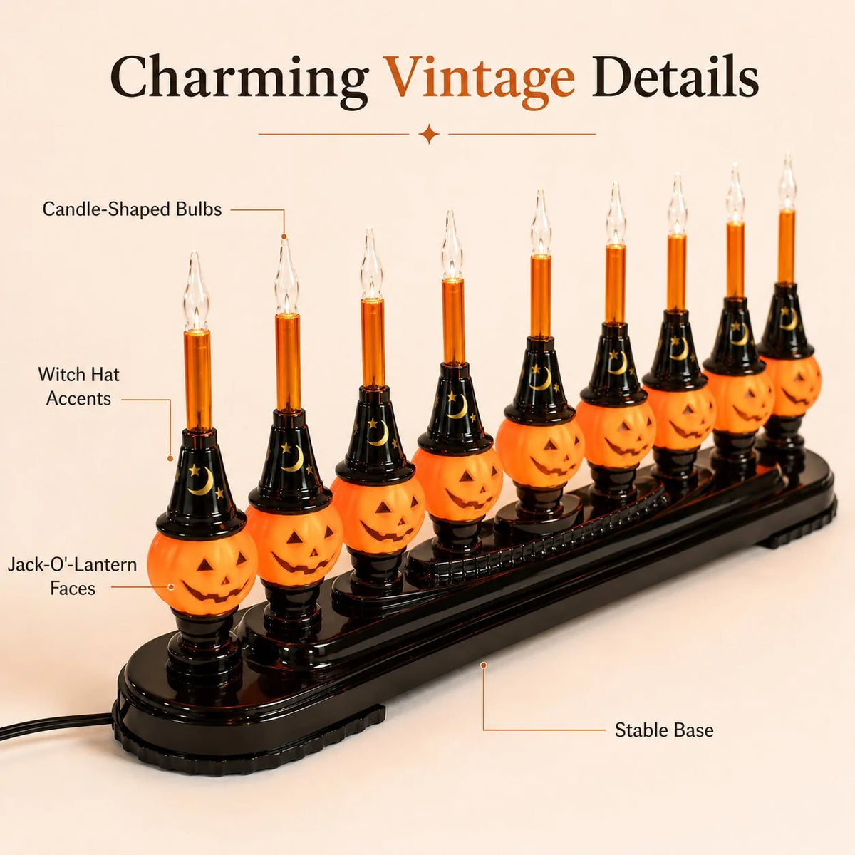 Decorative Light Up Your Home with Vintage Pumpkin – Light Up