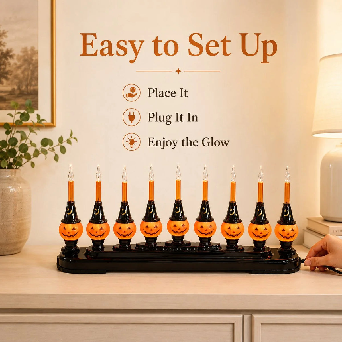 Decorative Light Up Your Home with Vintage Pumpkin – Light Up