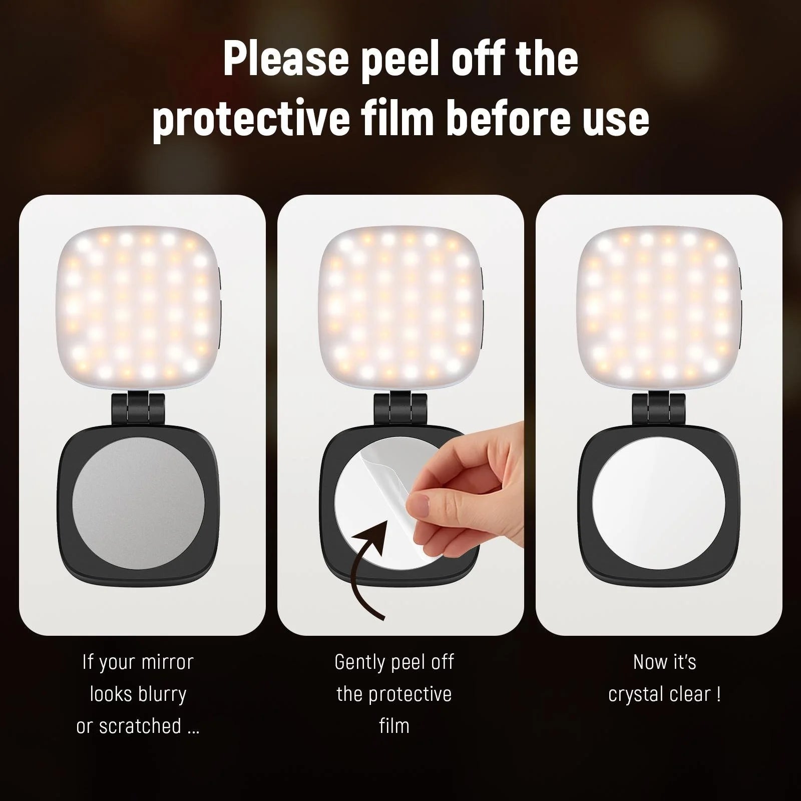 Decorative Magnetic Selfie Light for MagSafe iPhone – Foldable LED
