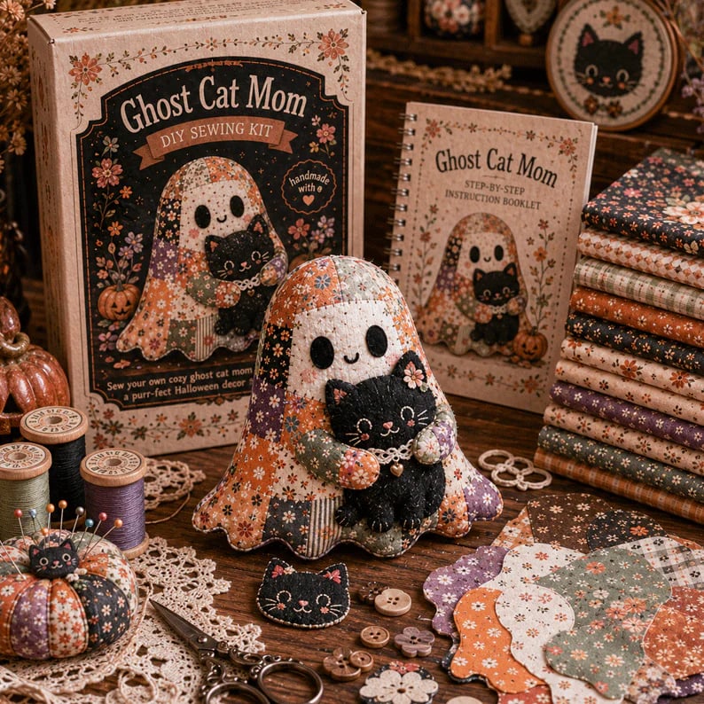 Hands-On Little Ghost’s Cozy DIY Patchwork Kit for Creative Play