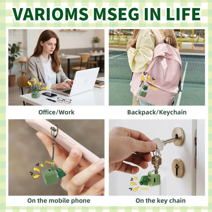 Rechargeable Frog, Lizard, and Coquí Sound-and-Light Keychain