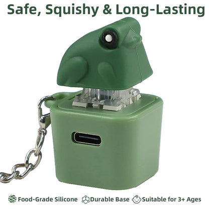 Rechargeable Frog, Lizard, and Coquí Sound-and-Light Keychain