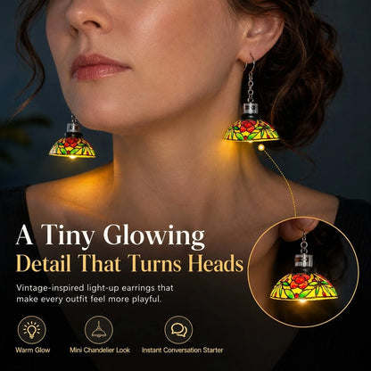 Decorative Whimsical Lamp Shade Earrings for Focused Lighting