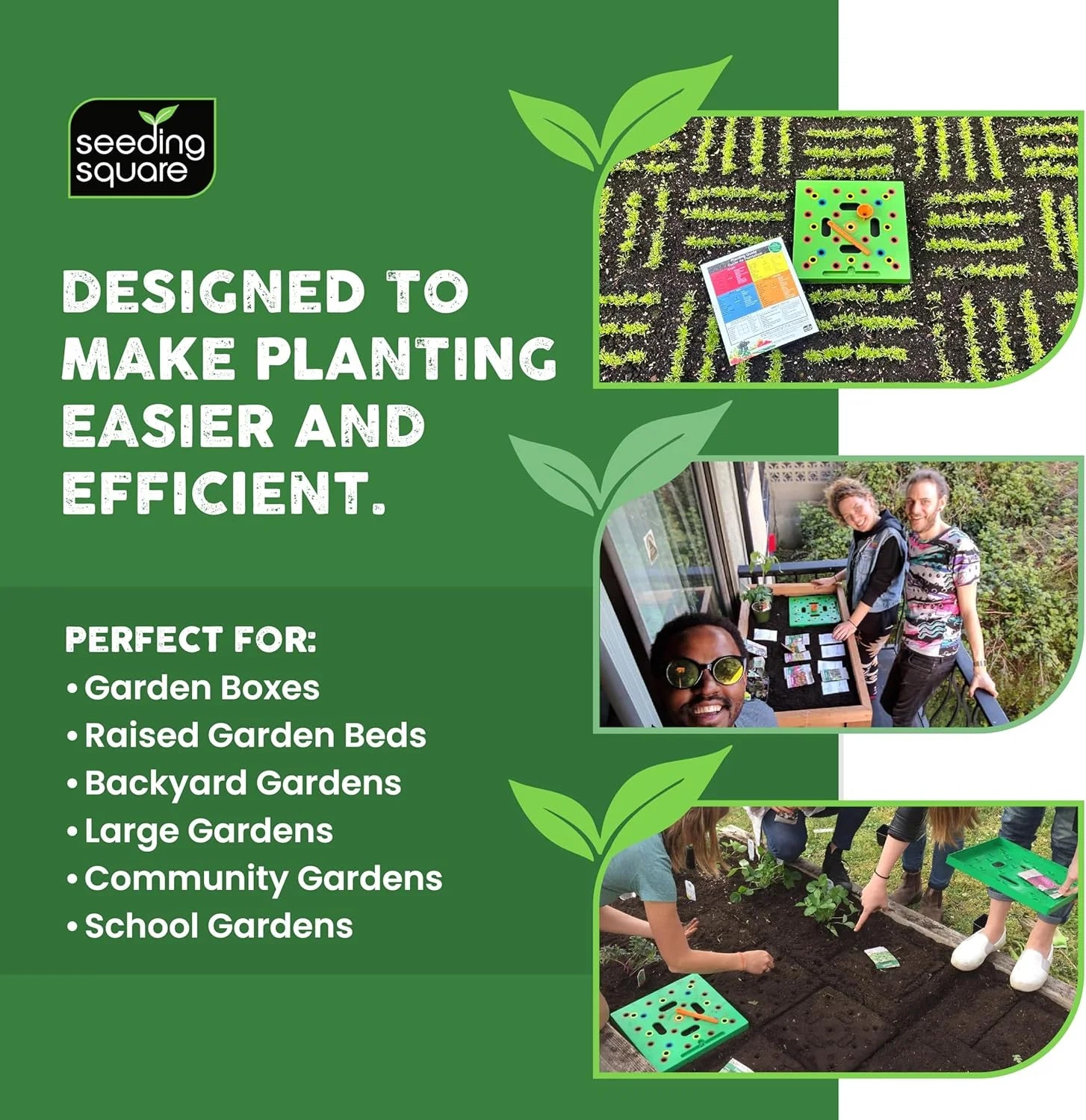 Outdoor Seeding Square Garden Spacing Tool – Grow Bigger Harvests