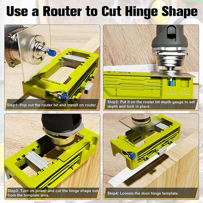 Hands-On Perfect-Fit™ Adjustable Door Hinge Jig Kit for Creative Play