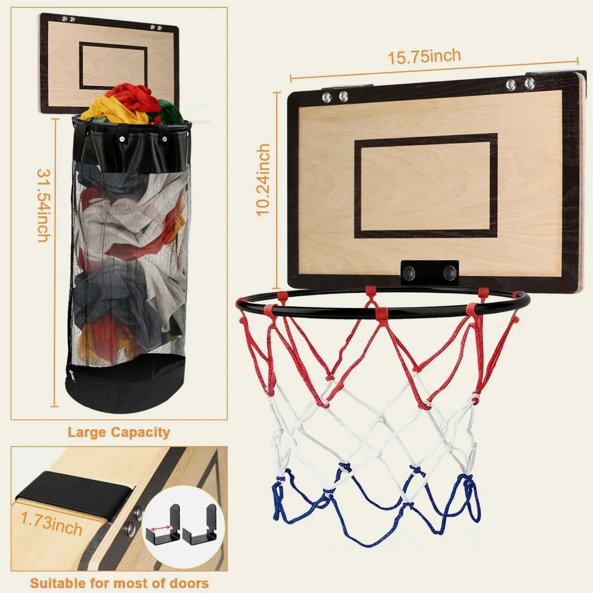 Purpose-Built Dual-function fun – laundry basket for Everyday Use