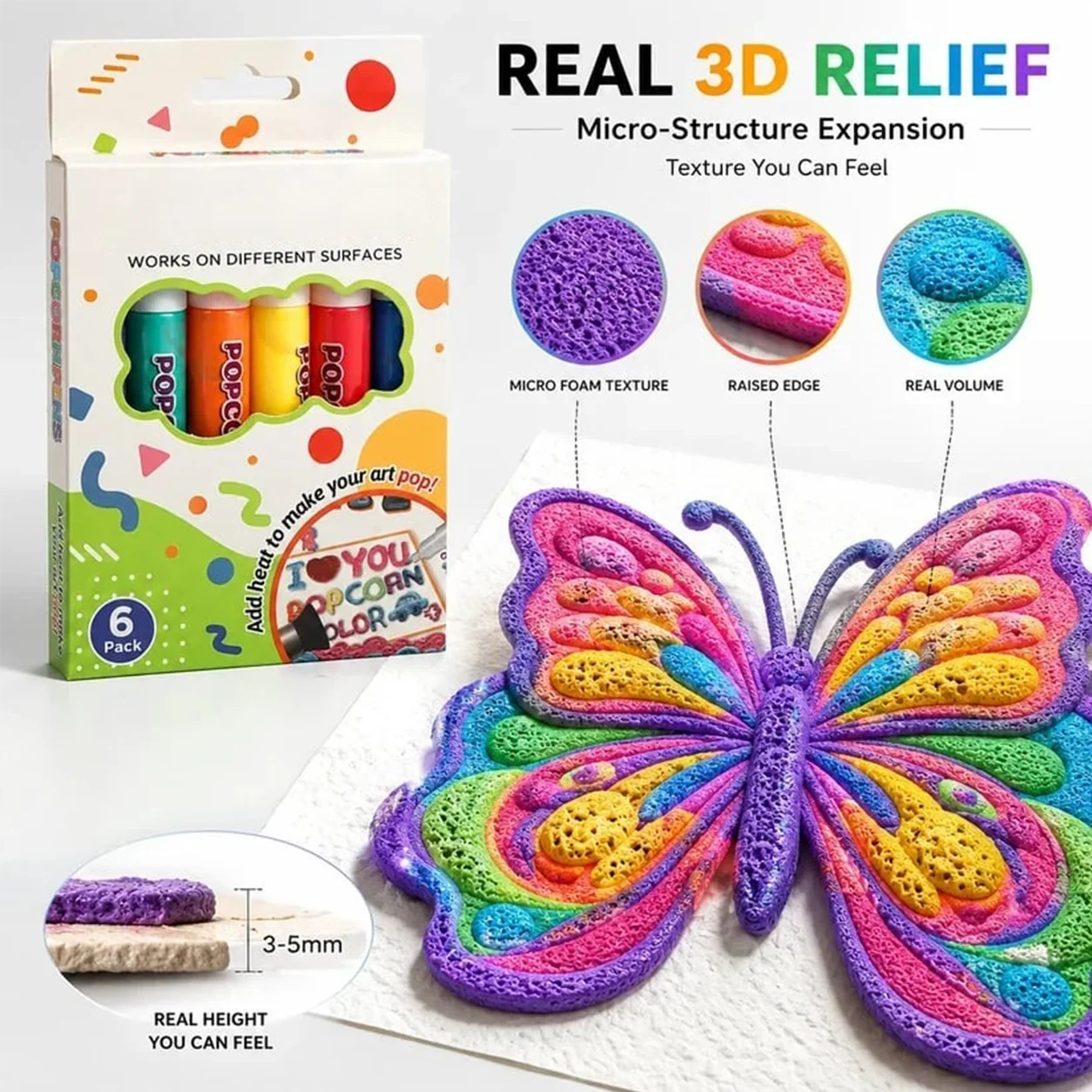 Practical Magic Pen – Draw 3D with one stroke DIY Bubble Popcorn