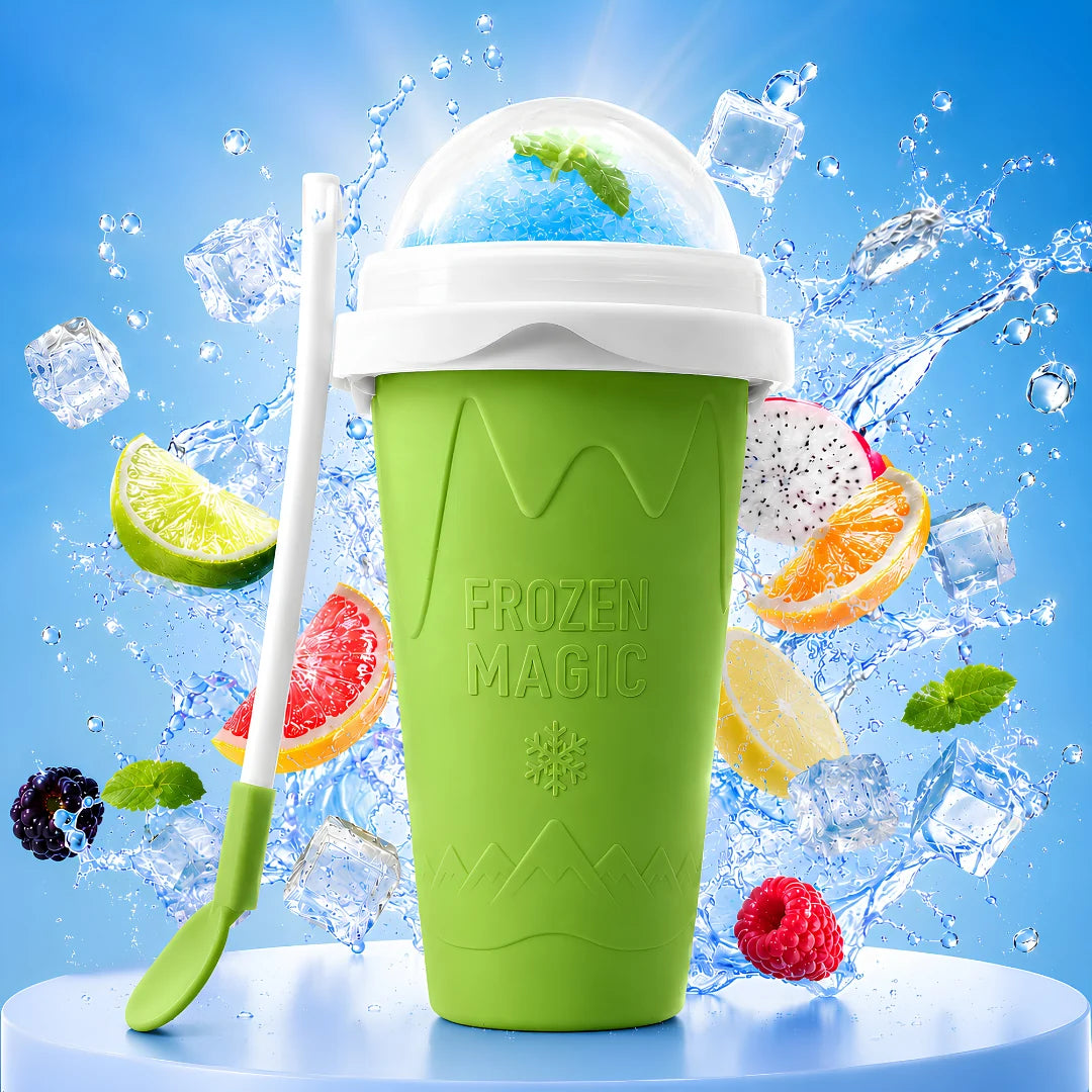 Purpose-Built Magic Slushy Maker Cup Turn Any Drink Into A Slushie In