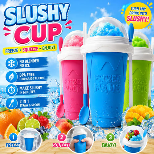 Purpose-Built Magic Slushy Maker Cup Turn Any Drink Into A Slushie In