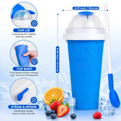 Purpose-Built Magic Slushy Maker Cup Turn Any Drink Into A Slushie In