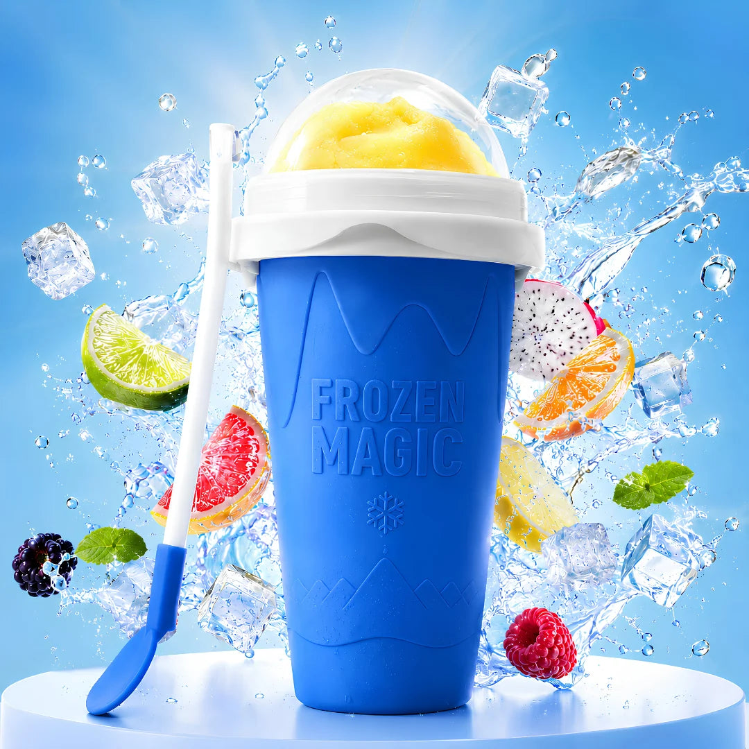 Purpose-Built Magic Slushy Maker Cup Turn Any Drink Into A Slushie In